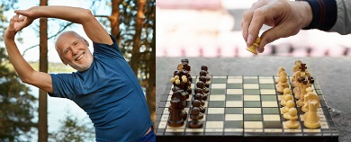 Monitoring Physical and Mental Exercise in Seniors